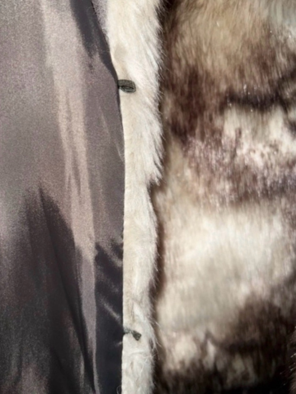 New York & Company Olive Green Puffer Coat with Faux Fur Trim - Picture 8 of 12